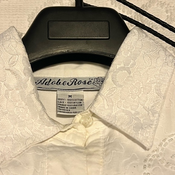 Adobe Rose Western Style Button Down Shirt - Picture 3 of 6